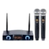 Microfone Duplo Sem Fio Karsect KRD200DR de Mão - Recarregável Microfone Duplo Sem Fio Karsect KRD200DR de Mão - Recarregável