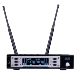 Microfone Dylan Sem Fio D-9005 S Duplo Headset e De Mão Microfone Dylan Sem Fio D-9005 S Duplo Headset e De Mão