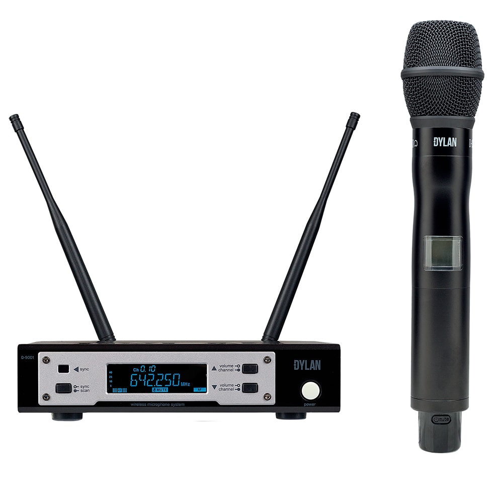 Microfone Dylan Sem Fio D9001 S Simples De Mão
