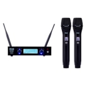 Produto Microfone Dylan Sem Fio DW 902 Power Duplo De Mão Recarregável
