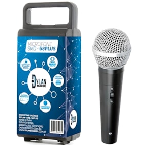 Microfone Dylan SMD-58 Plus De Mão Com Fio 