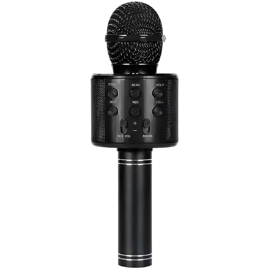 Microfone Infantil Spring Kids SPK015 Preto Sem Fio Com Bluetooth Microfone Infantil Spring Kids SPK015 Preto Sem Fio Com Bluetooth