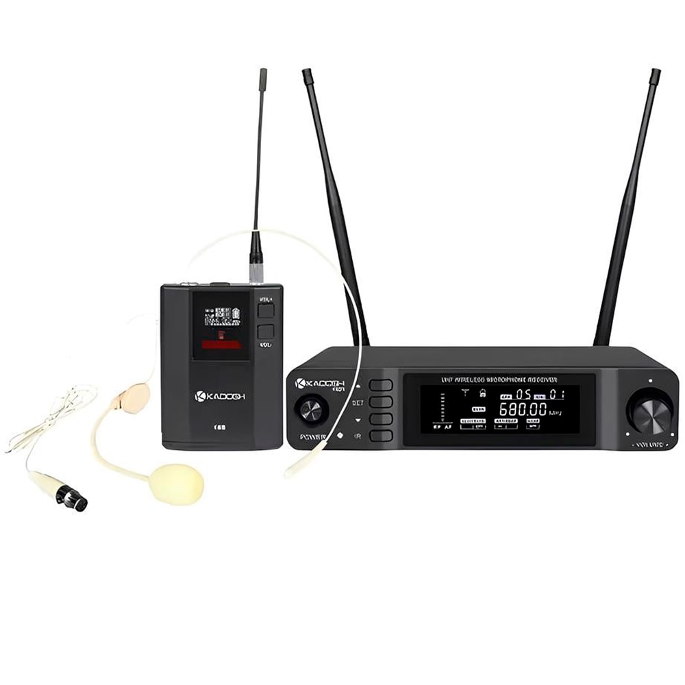 Microfone Kadosh K621H Sem Fio De Mão Headset Simples