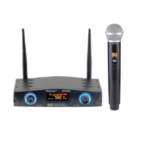Microfone Karsect KRD200R Simples de Mão Recarregável S/ Fio