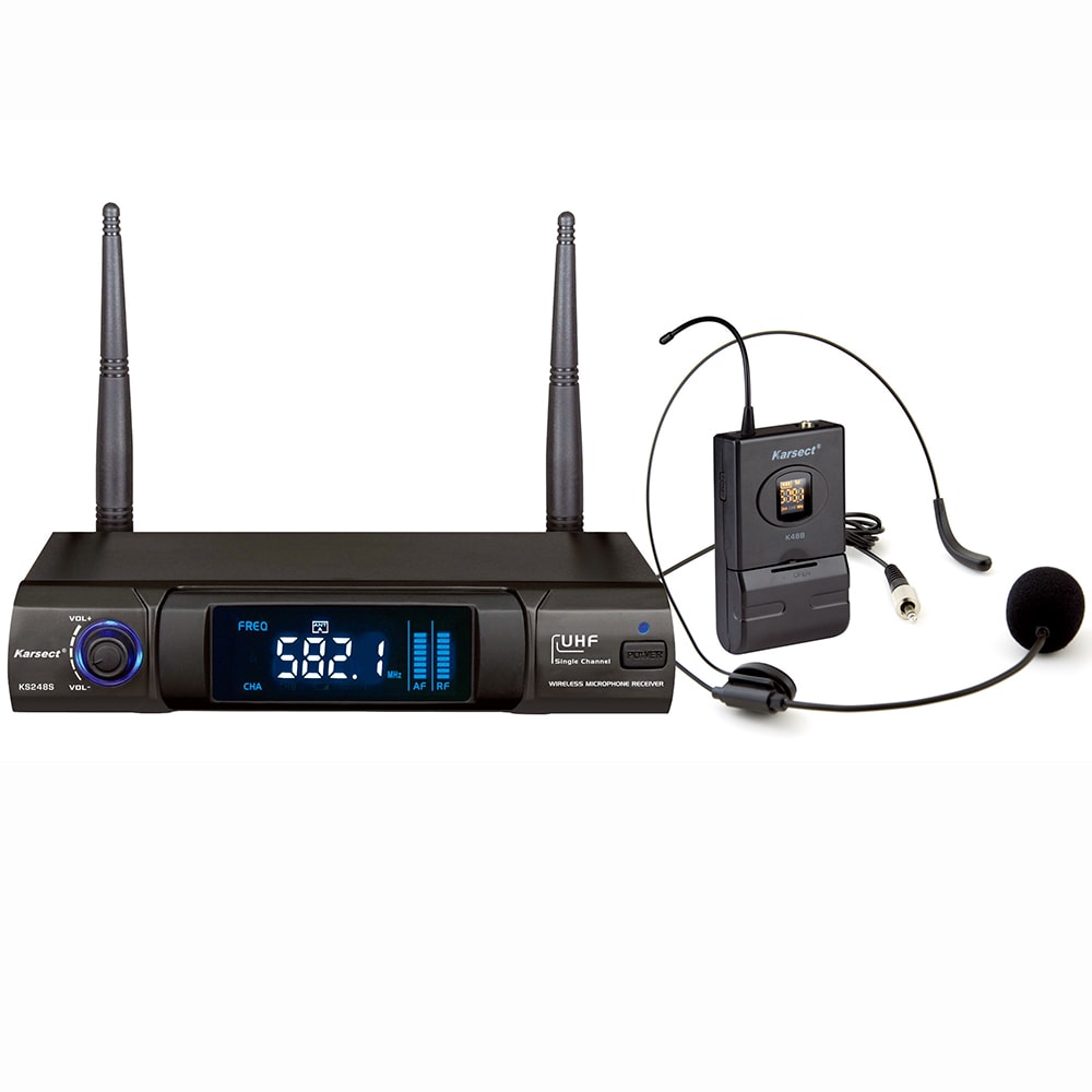 Microfone Karsect KS248SH Headset Simples Sem Fio