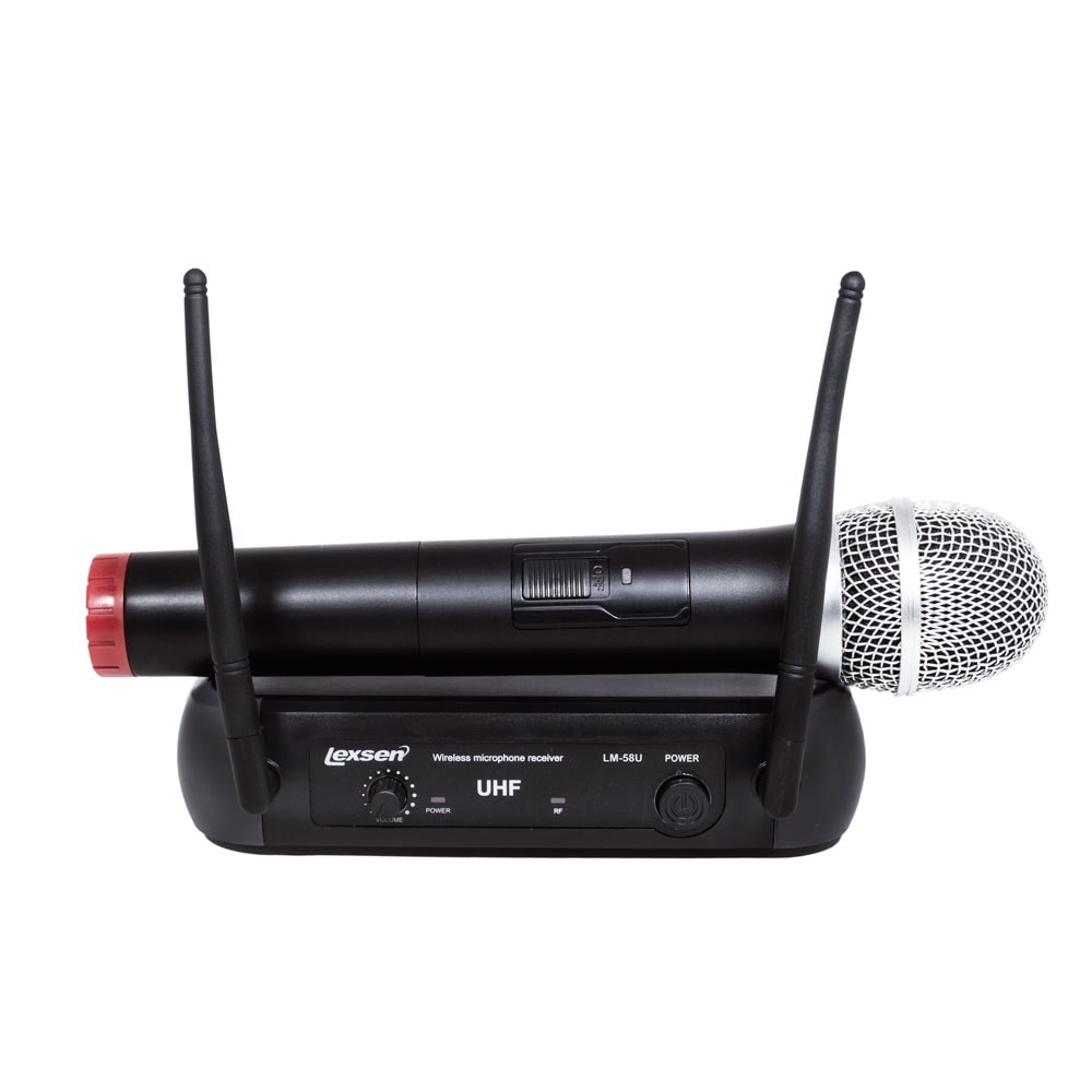 Microfone Lexsen LM-58U Unidirecional Supercardioide UHF de Mão Sem Fio