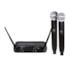Microfone Lexsen LM258U PLL Sem Fio Duplo de Mão Multi Frequência UHF  Microfone Lexsen LM258U PLL Sem Fio Duplo de Mão Multi Frequência UHF