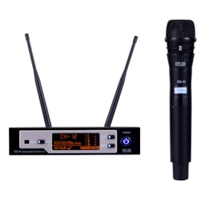 Microfone Sem Fio Dylan QS-10 Simples De Mão Microfone Sem Fio Dylan QS-10 Simples De Mão