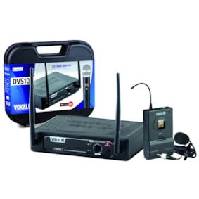 Microfone Sem Fio Vokal DVS100SL Single Lapela Microfone Sem Fio Vokal DVS100SL Single Lapela