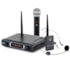 Microfone Sem Fio Vokal VS148DMH Duplo Mão e Headset