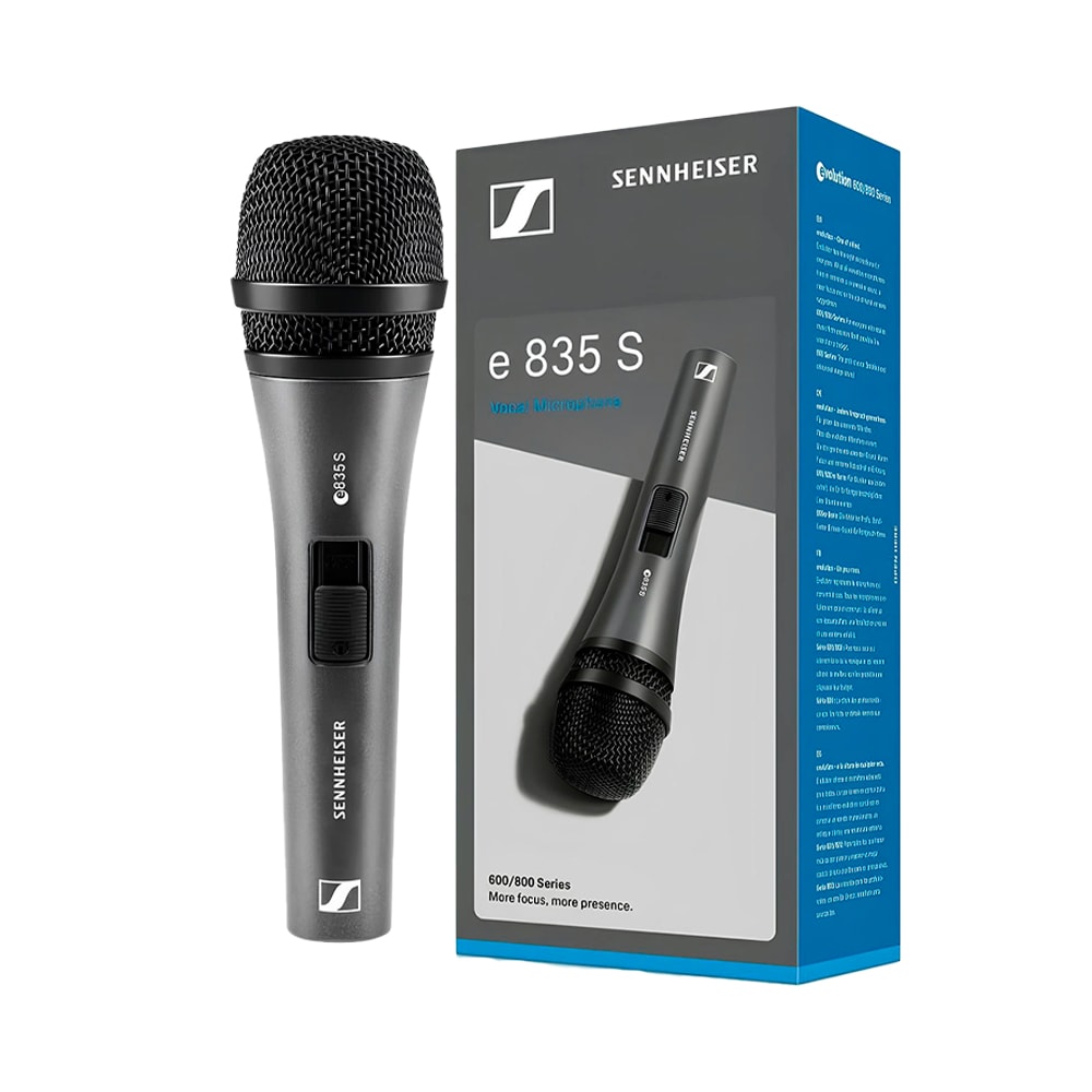 Microfone Sennheiser E 835-S Evolution 600/800 Series Cardioide C