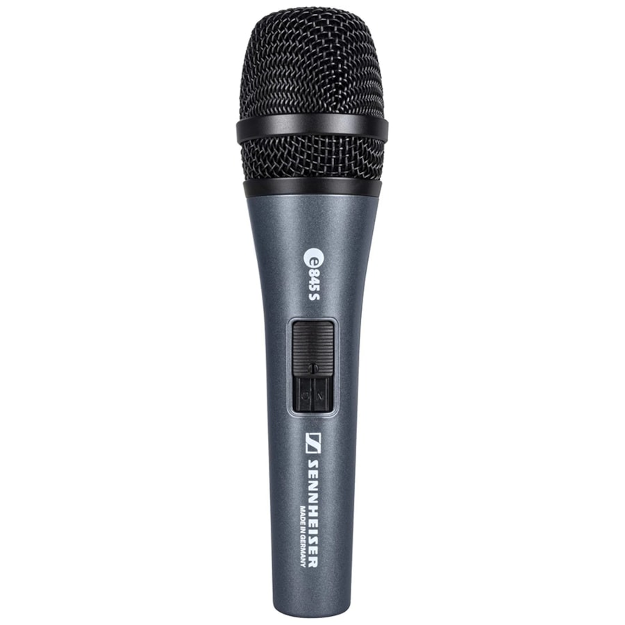 Microfone Sennheiser E 845 S Evolution 600/800 Series Supercardioide C/ Fio Microfone Sennheiser E 845 S Evolution 600/800 Series Supercardioide C/ Fio