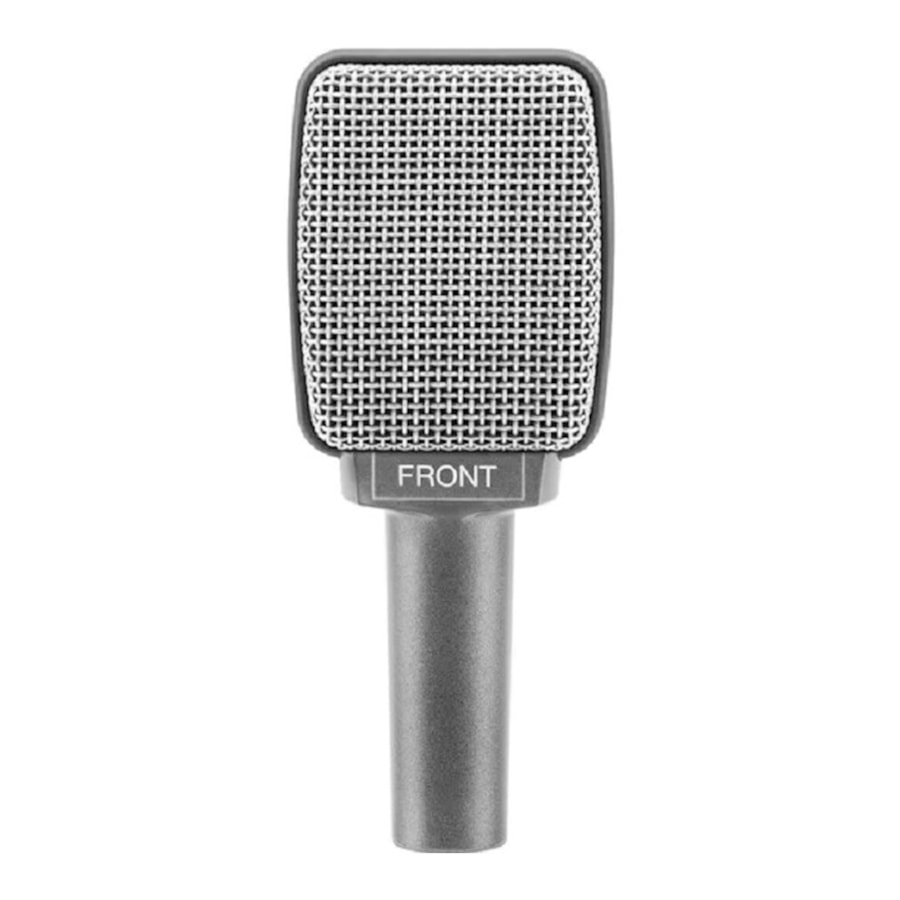 Microfone Sennheiser E609 Para Instrumentos Surpercardióide Com Fio