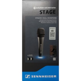 Microfone Sennheiser Evolution E 835 Cardioide C/ Fio Microfone Sennheiser Evolution E 835 Cardioide C/ Fio