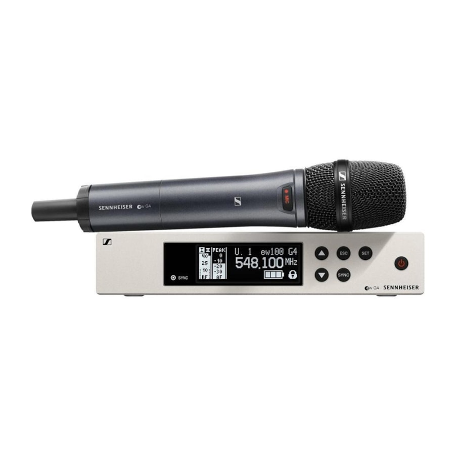 Microfone Sennheiser EW-100 G4-835-S-G UHF Sem Fio Microfone Sennheiser EW-100 G4-835-S-G UHF Sem Fio
