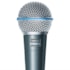 Microfone Shure BETA 58A Linha BETA Dinâmico Unidirecional Supercardioide de Mão C/ Fio Microfone Shure BETA 58A Linha BETA Dinâmico Unidirecional Supercardioide de Mão C/ Fio