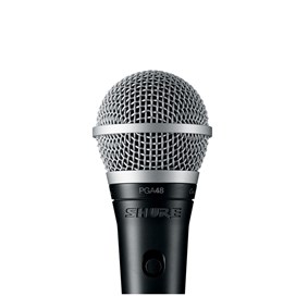 Microfone shure dinâmico cardioide pga48-lc