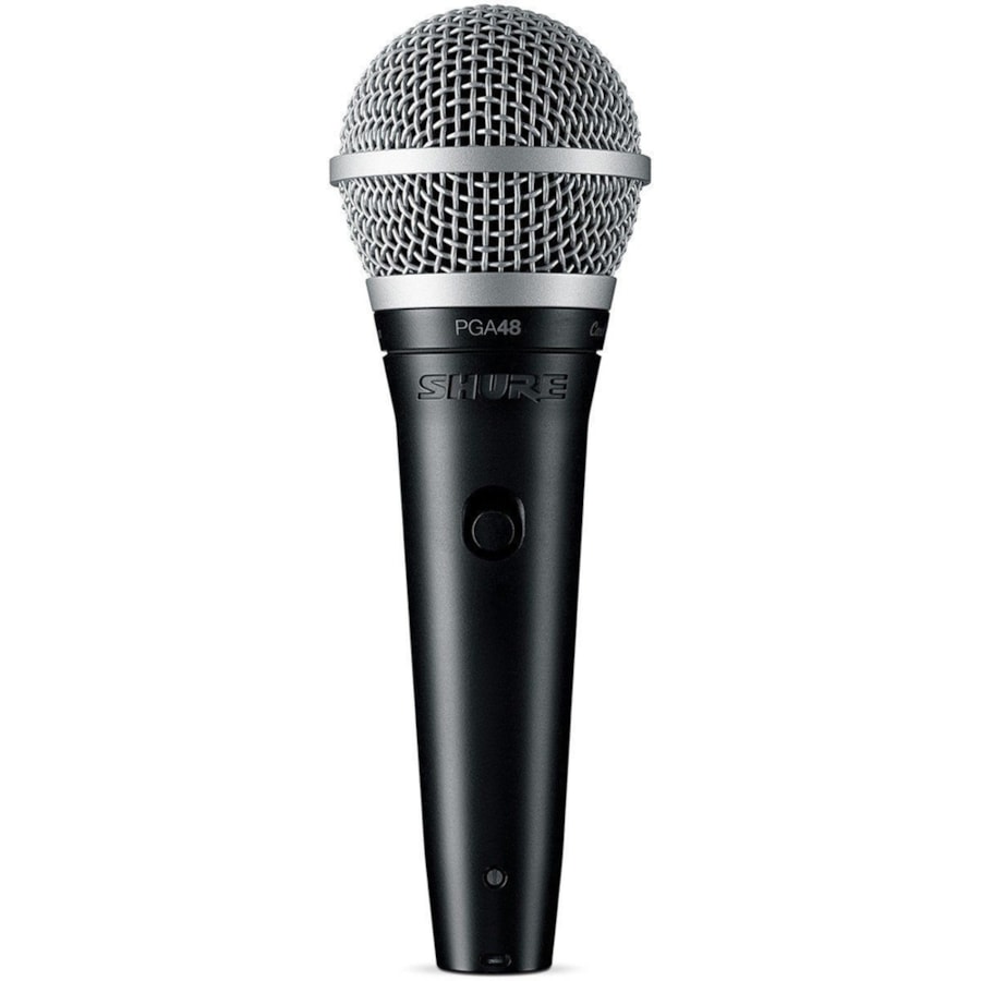 Microfone Shure Dinâmico Cardioide PGA48-XLR C/ Cabo XLR de 4,57 metros