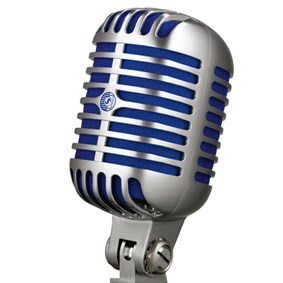 Microfone Shure Super 55 Classic Series Dinâmico Supercardioide Prateado