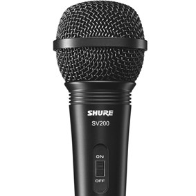 Microfone Shure SV200 c/ Cabo XLR/XLR