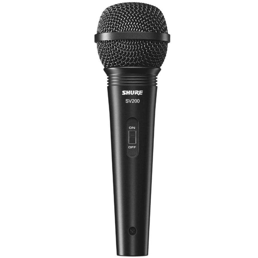 Microfone Shure SV200 c/ Cabo XLR/XLR Microfone Shure SV200 c/ Cabo XLR/XLR