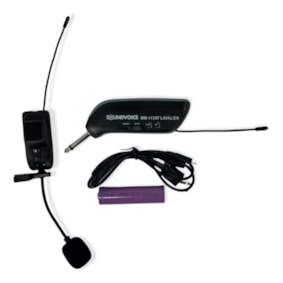 Microfone Soundvoice Lapela MM113 Sem Fio Microfone Soundvoice Lapela MM113 Sem Fio