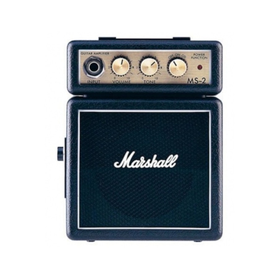 Mini Amplificador de Guitarra Marshall MS-2-E Preto Mini Amplificador de Guitarra Marshall MS-2-E Preto