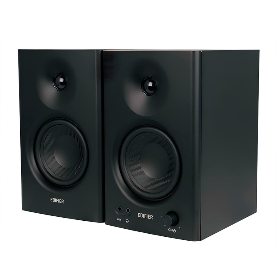 Monitor De Estúdio Edifier MR4BK 42W RMS C/ Bluetooth Preto  Monitor De Estúdio Edifier MR4BK 42W RMS C/ Bluetooth Preto