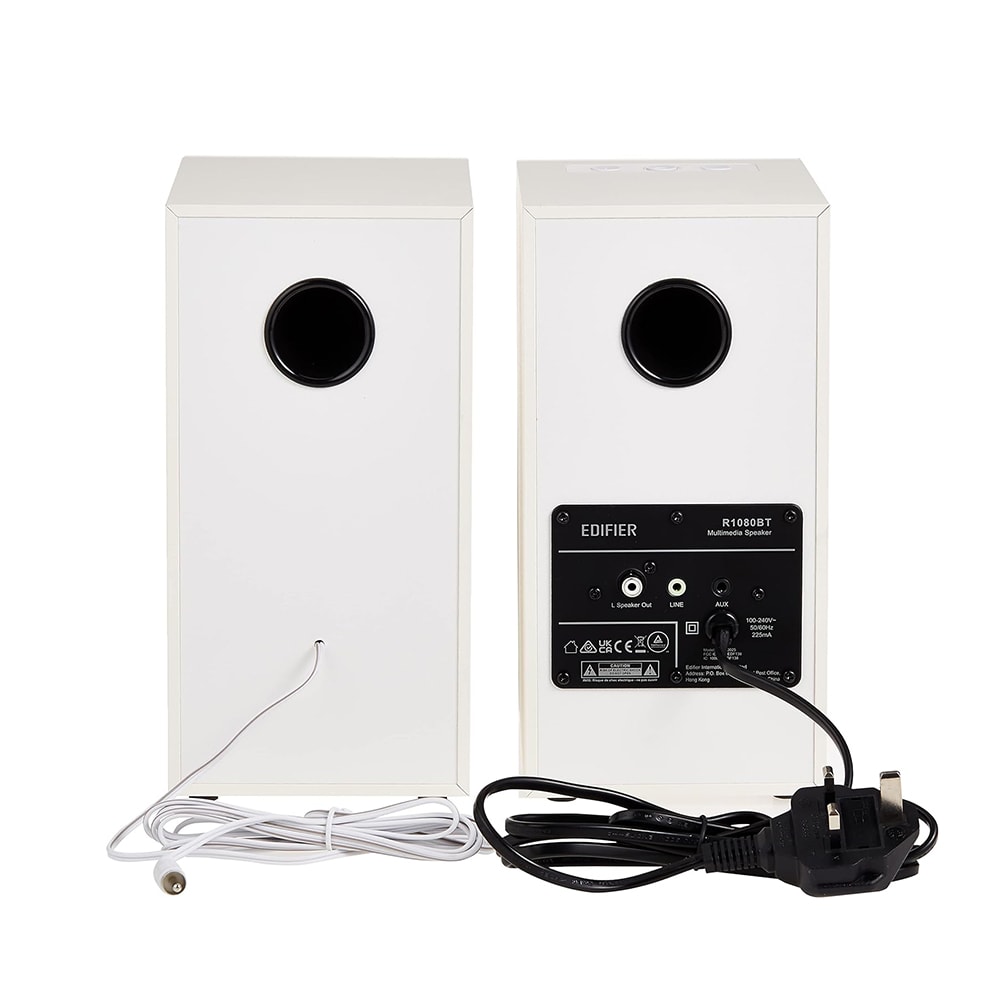 Monitor de Estúdio Edifier R1080BT BR 24W RMS Branco c/ Bluetooth ...