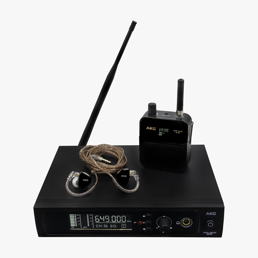 Monitor de Palco AKG WP300 IEM In Ear Simples Com Fone