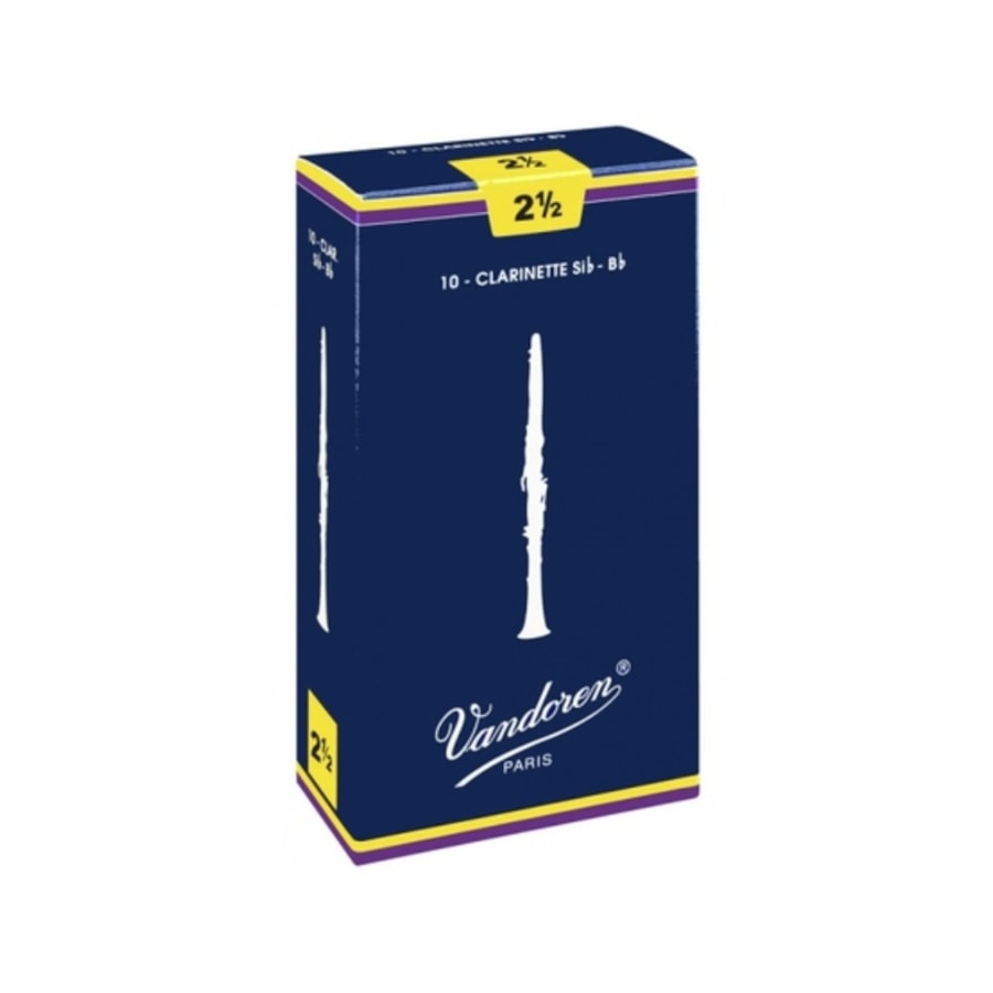 Palheta para Clarinete Vandoren Bb Peso 2,5 - Uma Unidade Palheta para Clarinete Vandoren Bb Peso 2,5 - Uma Unidade