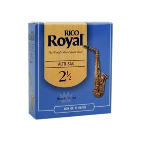 Palheta para Saxofone Alto Rico Royal Peso 2 1/2 Uma Unidade