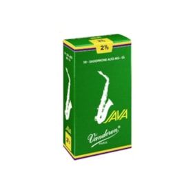 Palheta para Saxofone Alto Vandoren Java Peso 2,5 - Uma Unidade Palheta para Saxofone Alto Vandoren Java Peso 2,5 - Uma Unidade