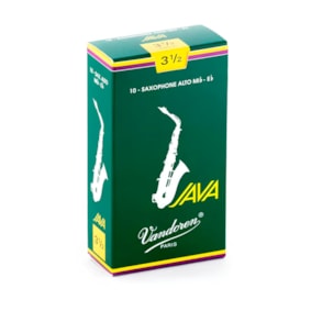 Palheta para Saxofone Alto Vandoren Java Peso 3,5 Kit C/ 10 Unidades