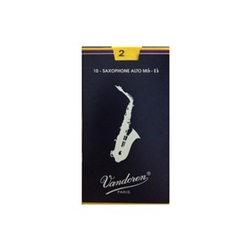 Palheta para Saxofone Alto Vandoren Tradicional Peso 2 - Uma Unidade