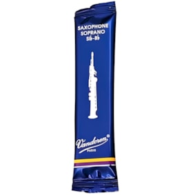 Palheta para Saxofone Soprano Vandoren Tradicional Peso 2.0 - Uma Unidade
 Palheta para Saxofone Soprano Vandoren Tradicional Peso 2.0 - Uma Unidade