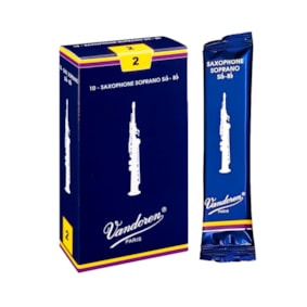 Palheta para Saxofone Soprano Vandoren Tradicional Peso 2.0 - Uma Unidade

