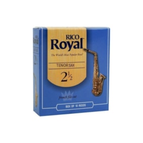 Palheta para Saxofone Tenor Rico Royal Peso 2 1/2 Uma Unidade