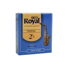 Palheta para Saxofone Tenor Rico Royal Peso 2 1/2 Uma Unidade