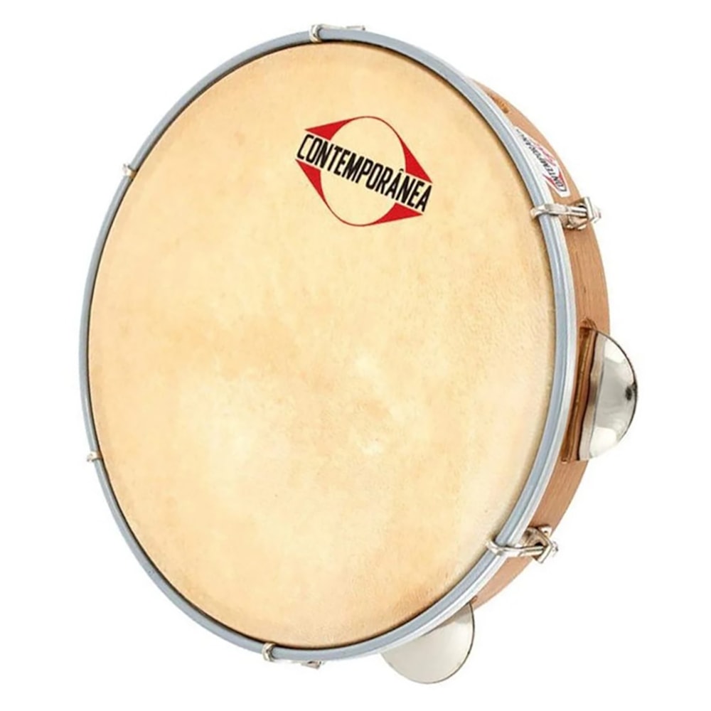 Pandeiro Contemporanea 22LT 11 Polegadas Pele Couro Linha Light