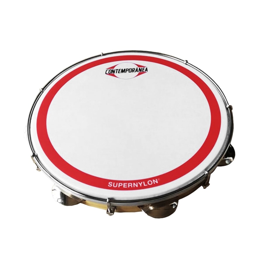 Pandeiro Contemporânea 23CTSSN com Pele Supernylon de 12 Pandeiro Contemporânea 23CTSSN com Pele Supernylon de 12