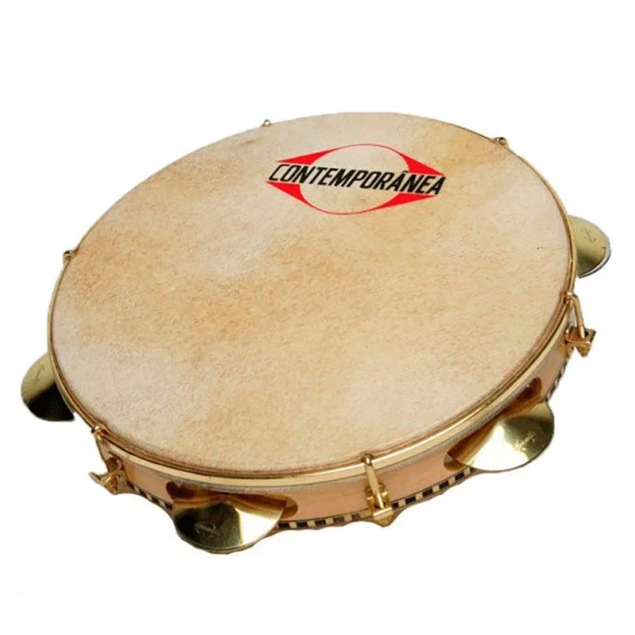 Pandeiro Contemporânea Madeira e Couro 10 Polegadas 25C Choro Pandeiro Contemporânea Madeira e Couro 10 Polegadas 25C Choro