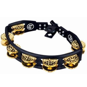 Pandeiro LP Cyclops Brass LP179 Com Clamp Preto C/ Dourado Pandeiro LP Cyclops Brass LP179 Com Clamp Preto C/ Dourado