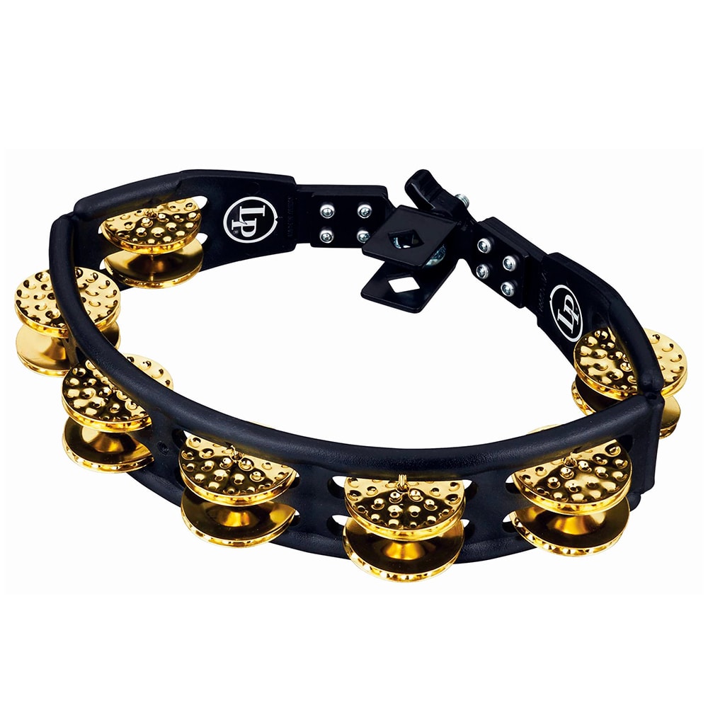 Pandeiro LP Cyclops Brass LP179 Com Clamp Preto C/ Dourado