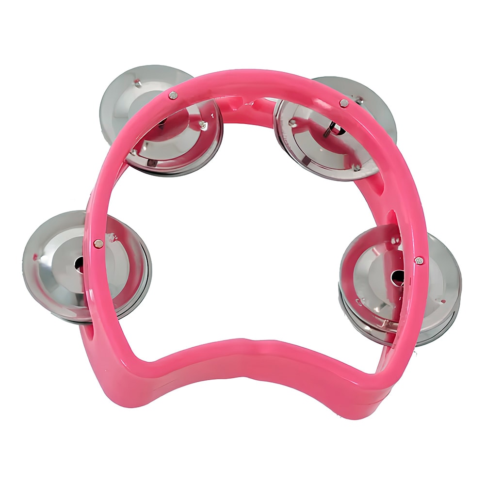 Pandeiro Meia Lua Infantil Spanking Pink