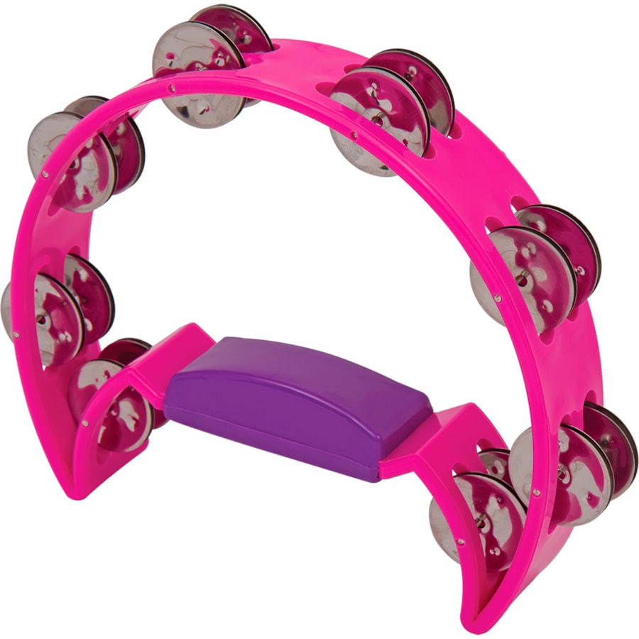 Pandeiro Meia Lua Spanking Rosa Pandeiro Meia Lua Spanking Rosa