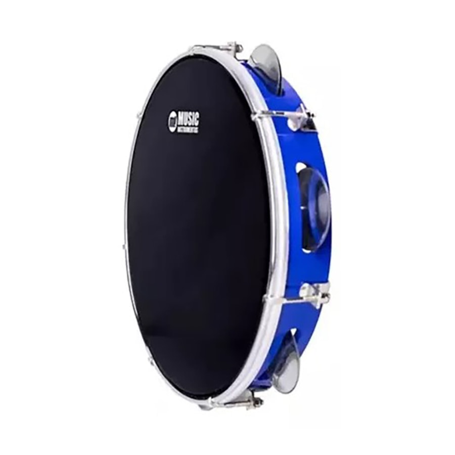 Pandeiro PHX Pele Preta Acrílico 10 Polegadas 87ABS Azul Pandeiro PHX Pele Preta Acrílico 10 Polegadas 87ABS Azul
