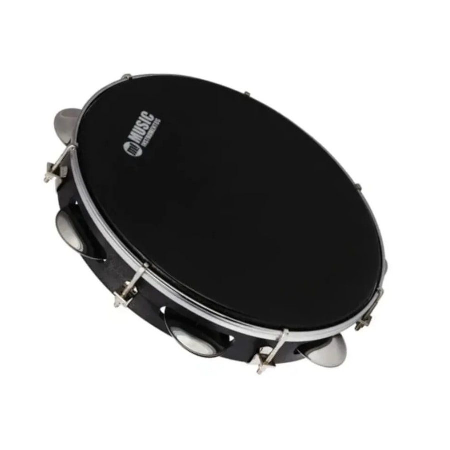 Pandeiro PHX Pele Preta Acrílico 10 Polegadas 87ABS Preto Pandeiro PHX Pele Preta Acrílico 10 Polegadas 87ABS Preto