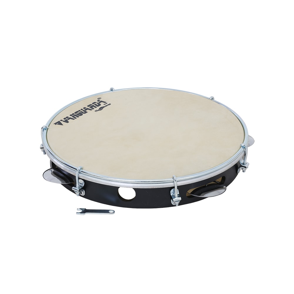 Pandeiro Spanking Vanguarda Preto Pele Couro 10'' ABS