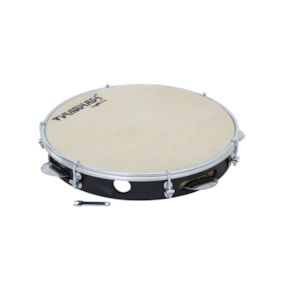 Pandeiro Spanking Vanguarda Preto Pele Couro 10'' ABS Pandeiro Spanking Vanguarda Preto Pele Couro 10'' ABS